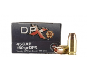 CORBON AMMO 45 GAP 160GR DPX
